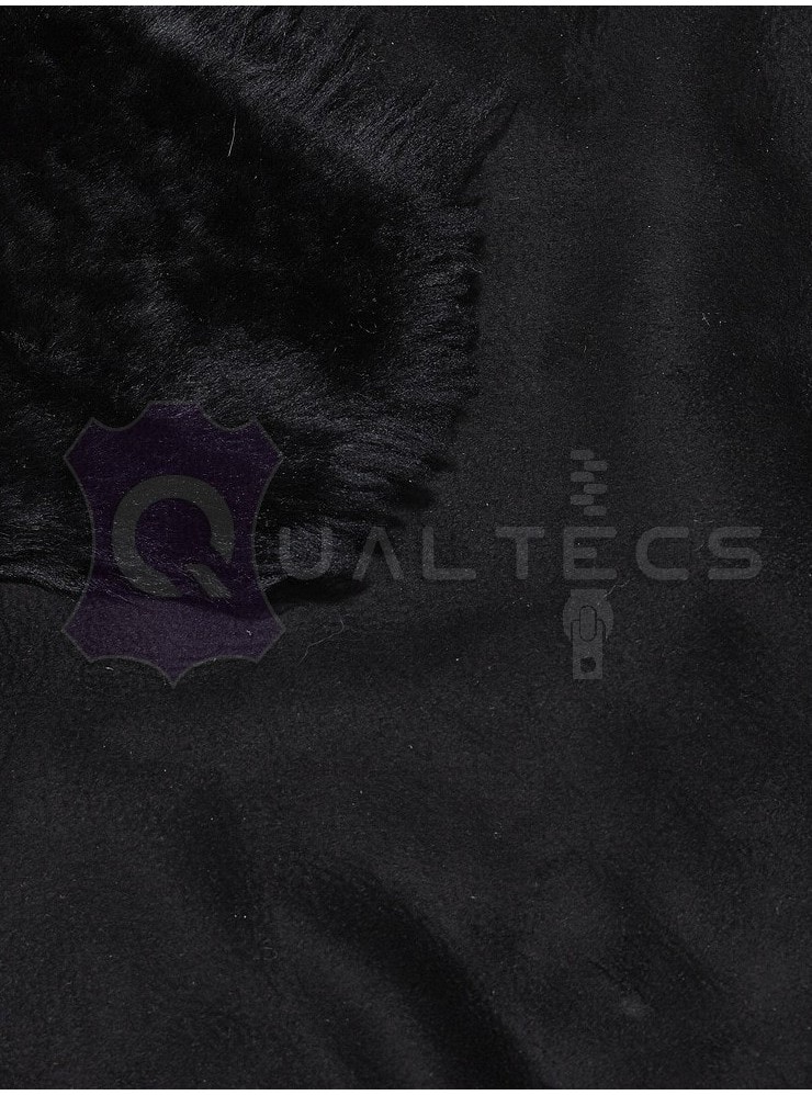 Мех дубленочный Овчина Merino | Цвет: Черный Велюр Мех дубленочный Овчина Merino | Цвет: Черный Велюр